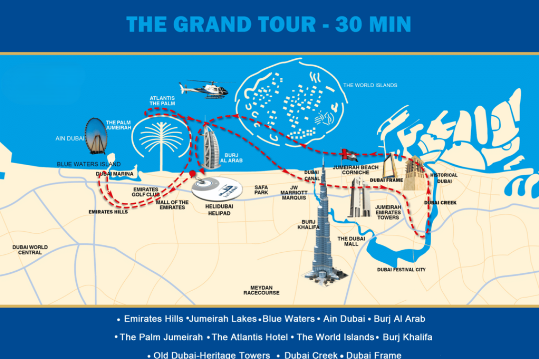 30 Mins Grand Helicopter Tour Dubai